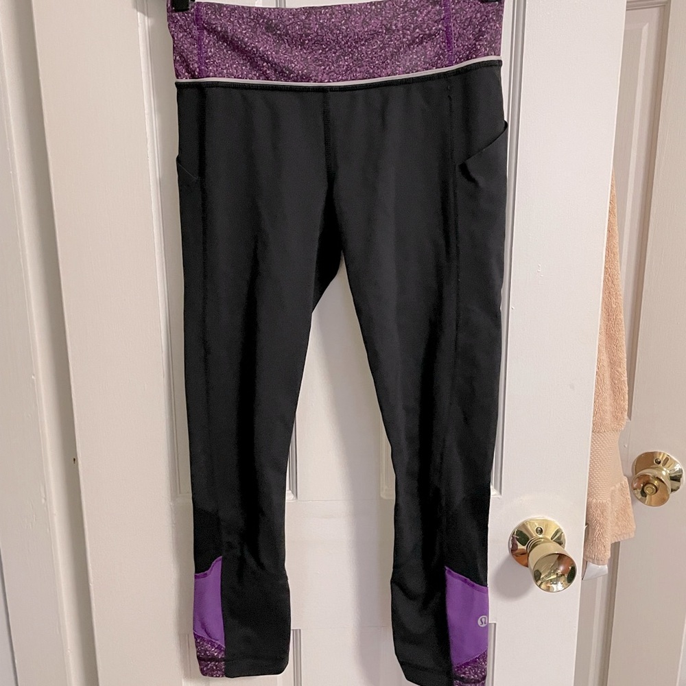 Lululemon Pace Rival Crop Run (Purple)